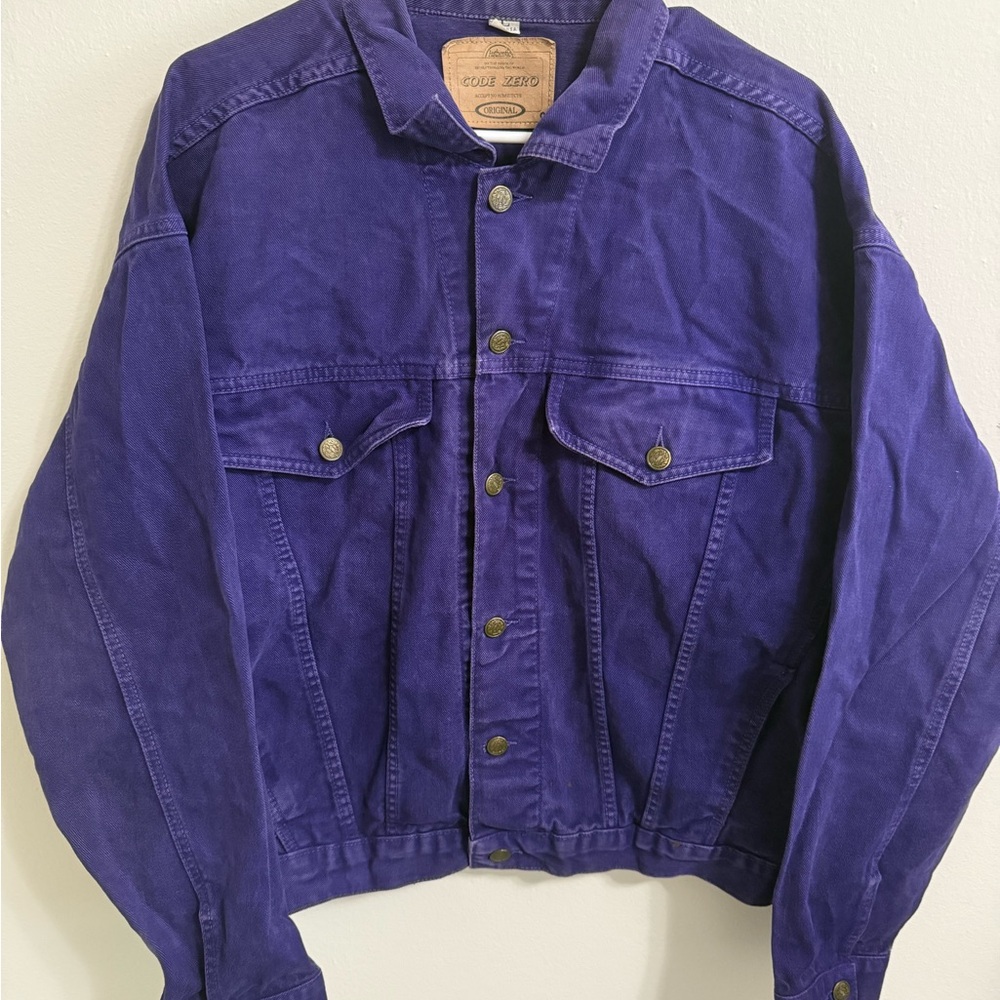Code Zero Vintage Purple Denim Jacket